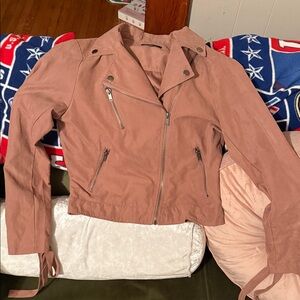 Women's Pink Moto Jacket